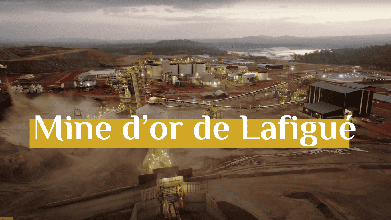 exploitation de la mine d'or de Lafigué